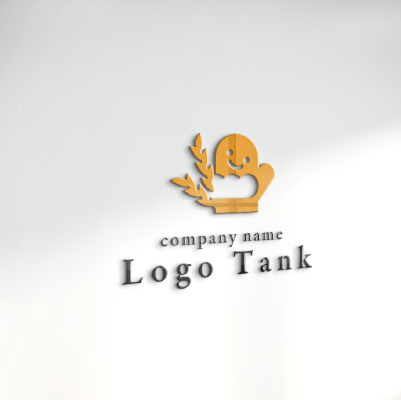 立体・カルプ看板作成 | 小麦と笑顔のミトン・ふわふわの雲のようなパンをイメージしたロゴ