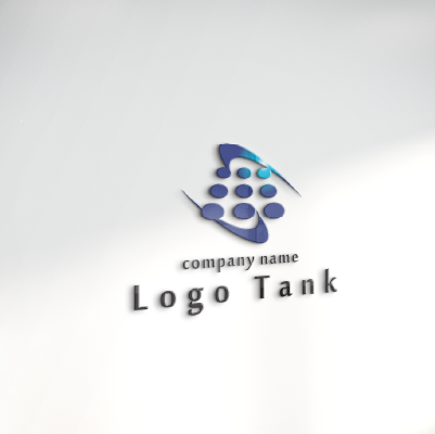 立体・カルプ看板作成 | アルファベットのSとドットを用いた抽象的なロゴ