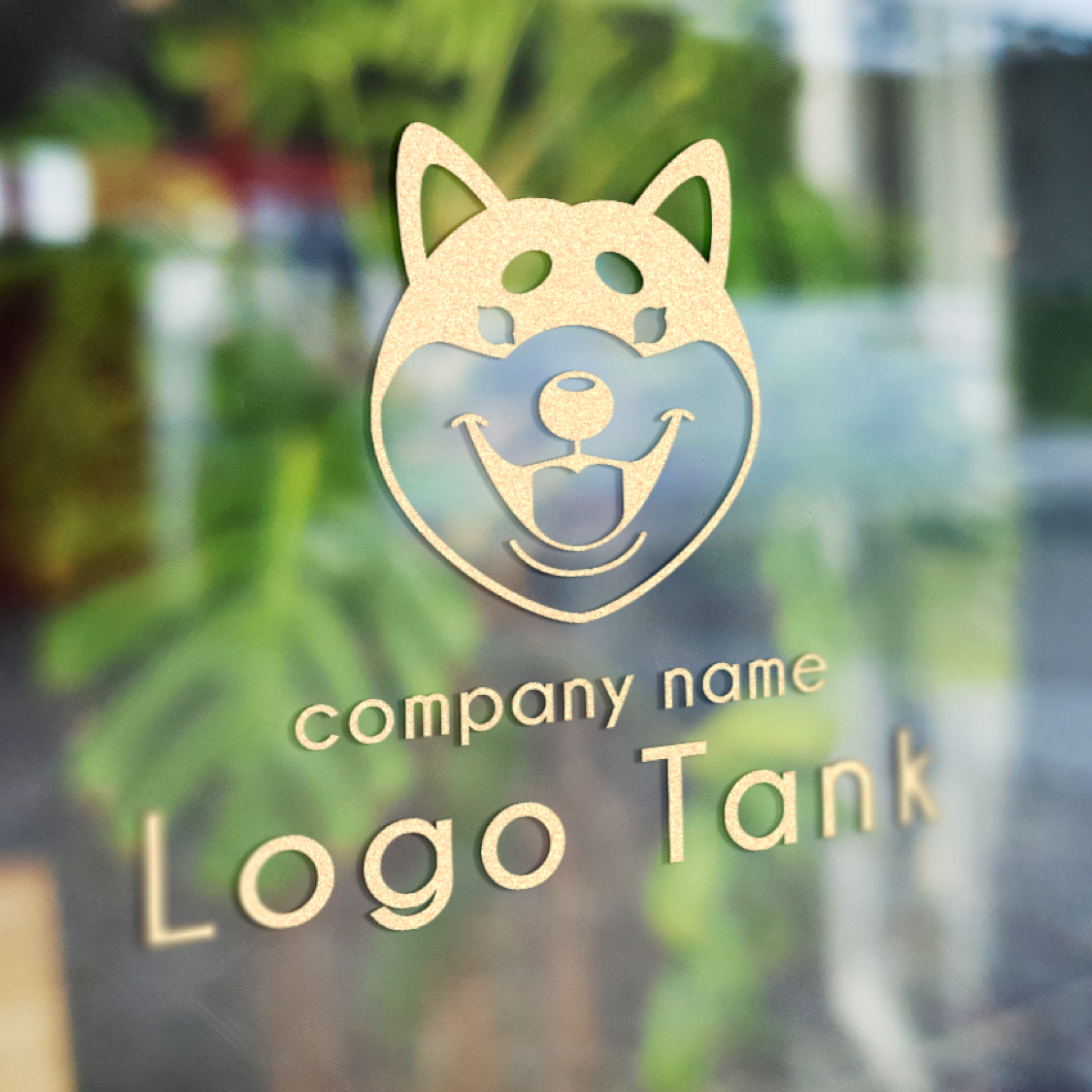 柴犬のロゴ 柴犬 / 犬 / DOG / 動物 / 顔 /,ロゴタンク,ロゴ,ロゴマーク,作成,制作