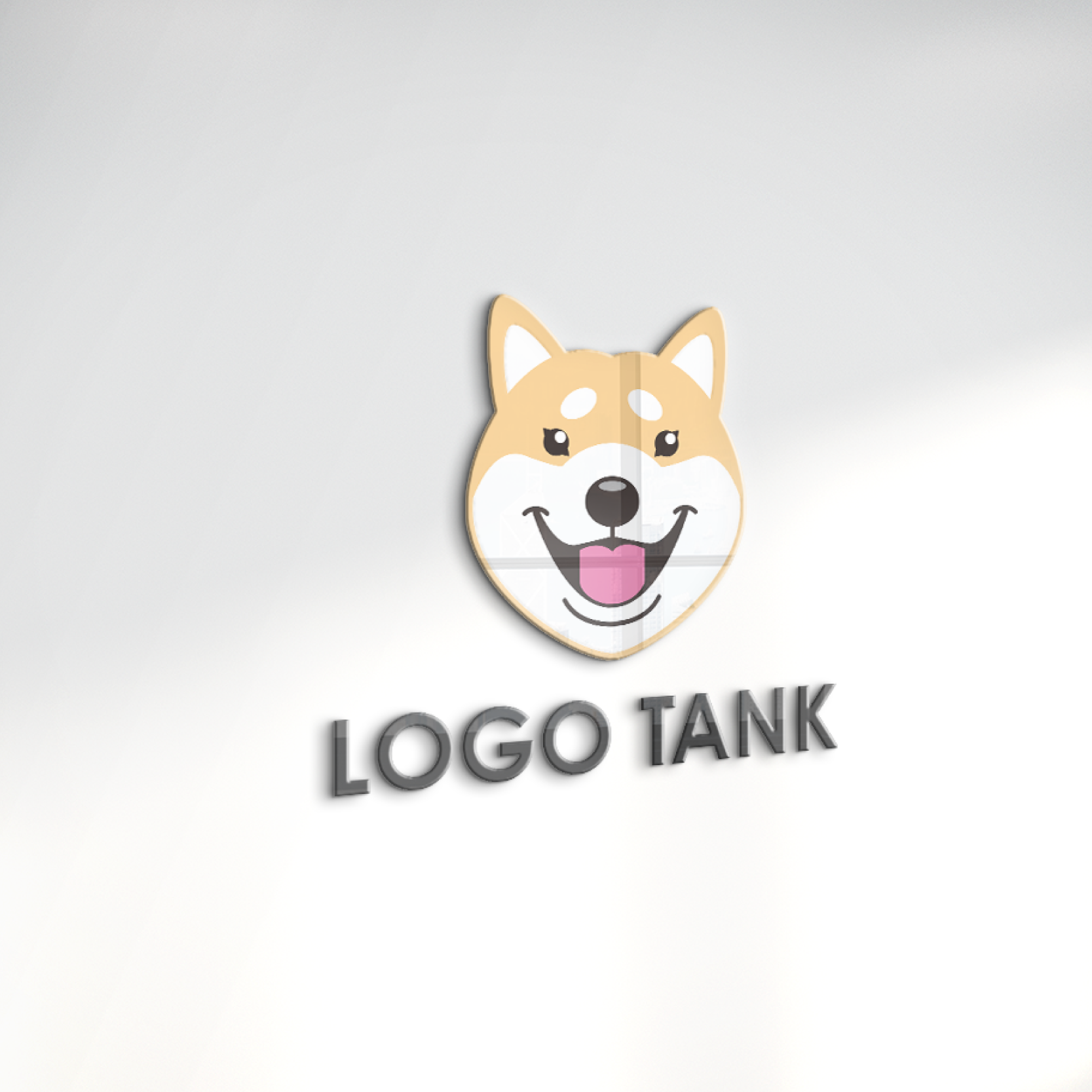 柴犬のロゴ 柴犬 / 犬 / DOG / 動物 / 顔 /,ロゴタンク,ロゴ,ロゴマーク,作成,制作