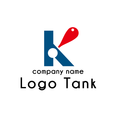 アルファベットの「K」とびっくりマークのロゴ