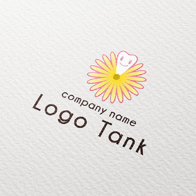 菊の花と歯のロゴ