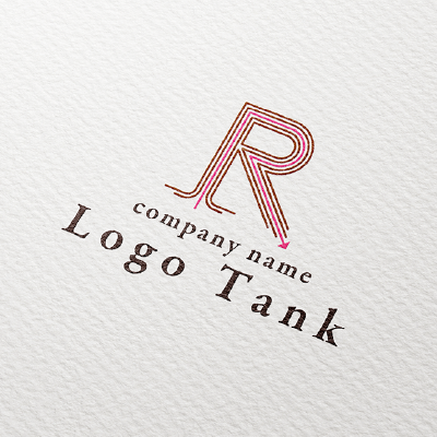 多重線で描いた「R」のロゴ