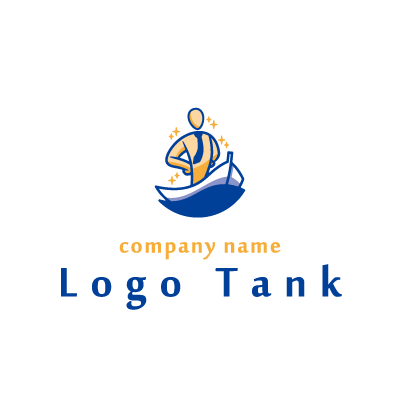 船の帆に見立てた社員