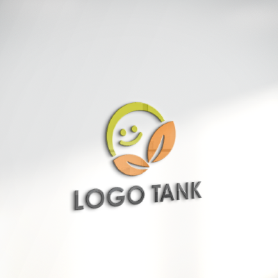 立体・カルプ看板 作成 | 笑顔と葉っぱのロゴ