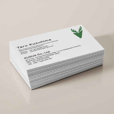 名刺・ショップカード 作成 | 鹿のロゴ