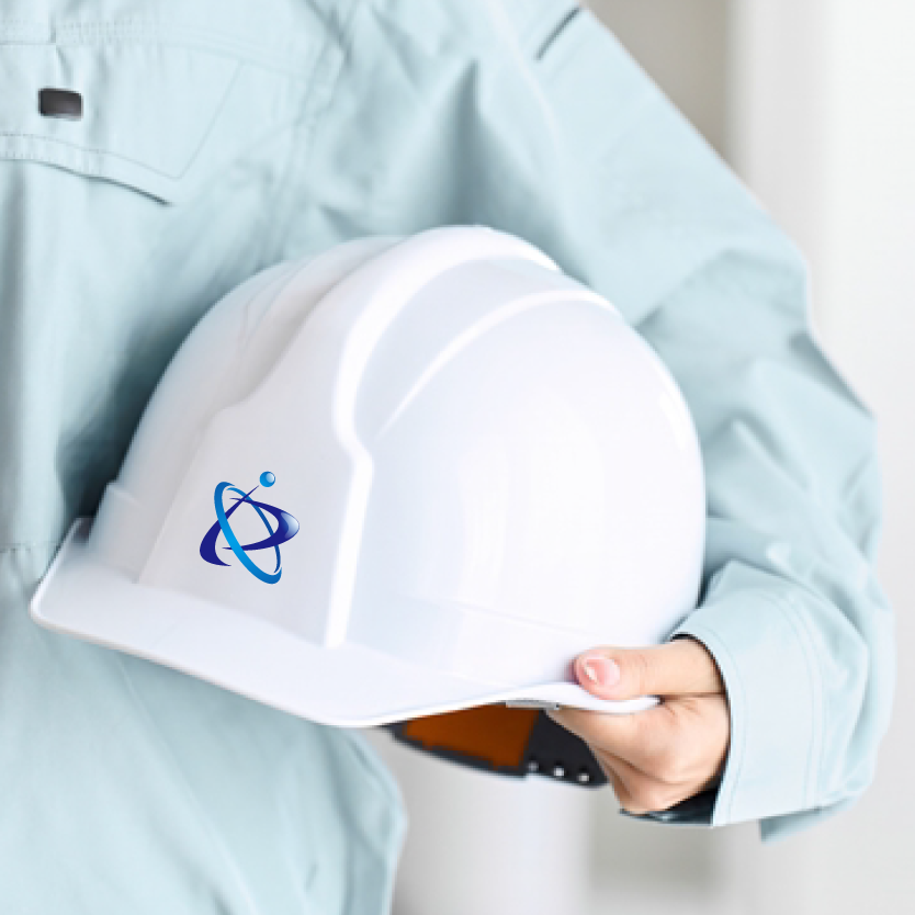 ネットワークの広がり、先進性、創造性をイメージしたロゴ