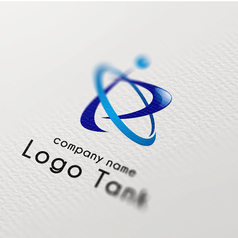 ネットワークの広がり、先進性、創造性をイメージしたロゴ Ｐ / D / Ｉ / ネットワーク / IT / つながり / 交流 / 物流 / スピード感 / ブルー / 青 / blue / グラデーション / 立体 /,ロゴタンク,ロゴ,ロゴマーク,作成,制作