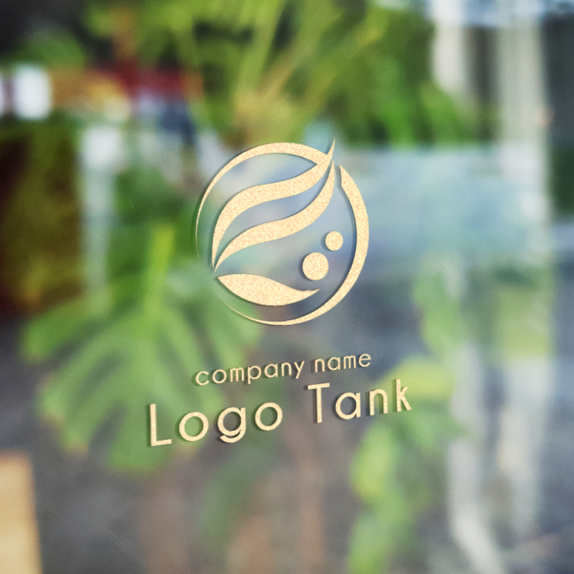 葉、水をモチーフにした、ナチュラルな印象のロゴ 葉 / leaf / グリーン / green / 水 / water / 水滴 / エコ / 循環 / ナチュラル / natural / クリーン / 爽やか / 医療 / スクール / 教育 / セラピー / 病院 / クリニック / K / アルファベット / 包み込む / 新芽 / つながり / 清潔感 /,ロゴタンク,ロゴ,ロゴマーク,作成,制作