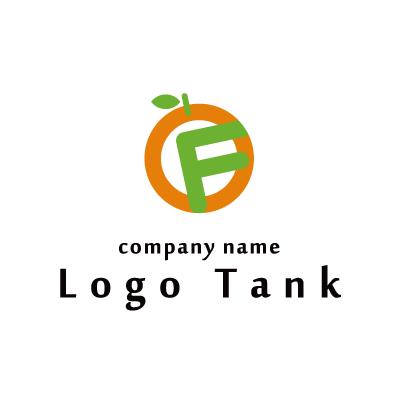 アルファベットのFと果実をイメージしたロゴ