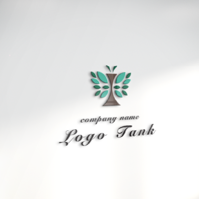 立体・カルプ看板作成 | アルファベットのIと樹木・蝶のイメージをモチーフにしたロゴ