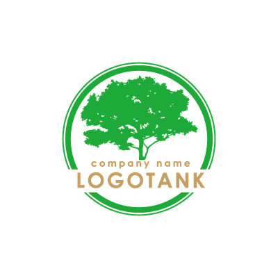 大きな木のロゴ 緑 / 木 / 樹木 / クリーン / エコ / 地球環境 / アウトドア / 森 / クリーン / 葉っぱ / ロゴ / 作成 / 制作 /,ロゴタンク,ロゴ,ロゴマーク,作成,制作