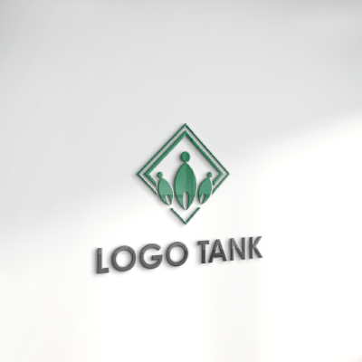 立体・カルプ看板 作成 | 葉っぱと人のロゴ