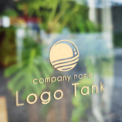 カッティングシート 作成 | 太陽と波のロゴ