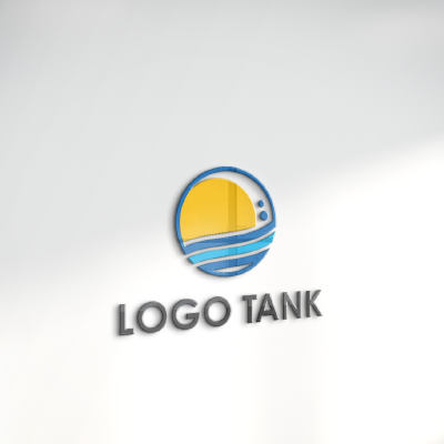 立体・カルプ看板 作成 | 太陽と波のロゴ