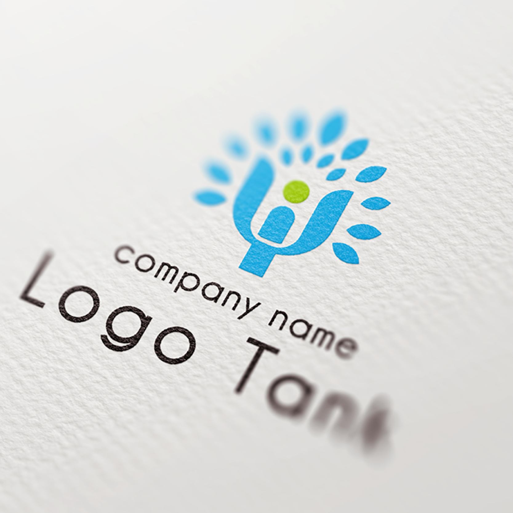 Y+人+木をモチーフにしたロゴ