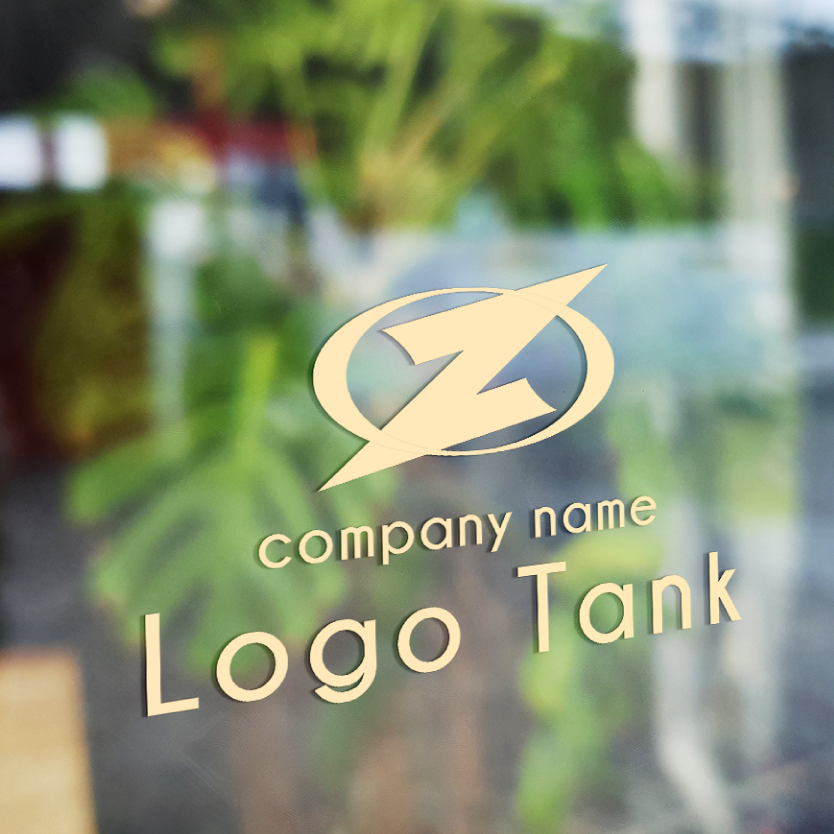 力強いZのロゴ Z/スピード/楕円/円滑/結束/右肩上がり/ポジティブ/スタイリッシュ/シンプル/クール/緑/ /,ロゴタンク,ロゴ,ロゴマーク,作成,制作