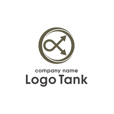 交差する矢印と鍵で「開く未来」を表現