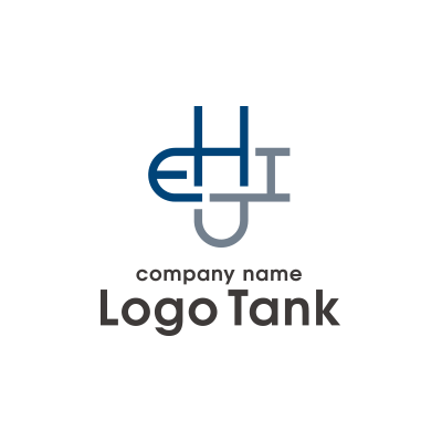 E・U・Tの文字を幾何学的に組み合わせ、構造的にデザインしたロゴ