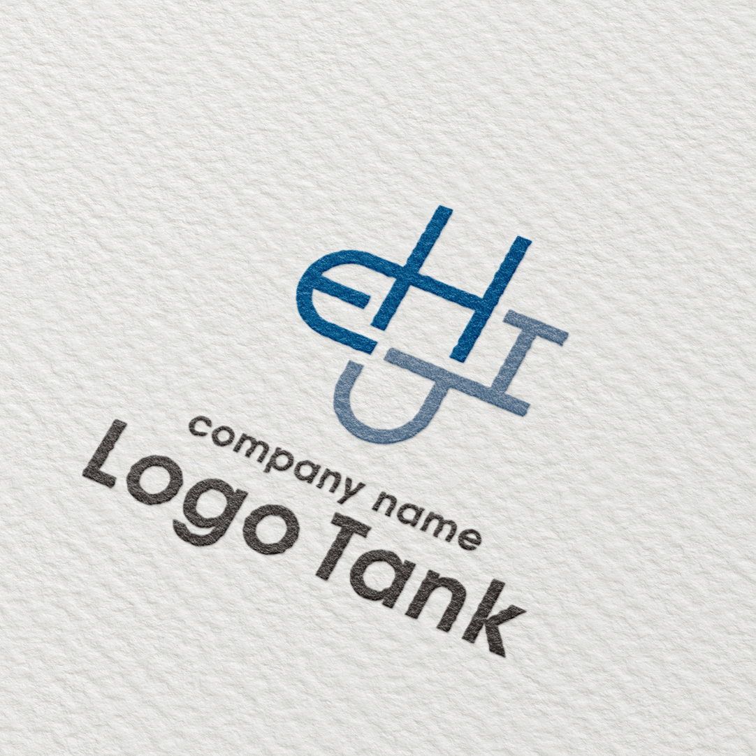 E・U・Tの文字を幾何学的に組み合わせ、構造的にデザインしたロゴ