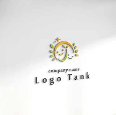 立体・カルプ看板作成 | 「の」の文字と太陽・笑顔・双葉をモチーフにしたロゴ