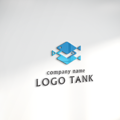 立体・カルプ看板作成 | シンプルな魚の形をモチーフにしたロゴ