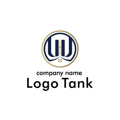 装飾的にデザインされた「W」のロゴ