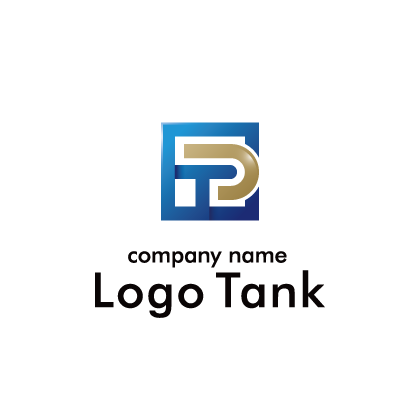 四角形の中にPとTを組み合わせたロゴ