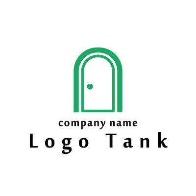 シンプルなドアのロゴ