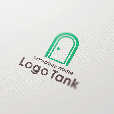 シンプルなドアのロゴ