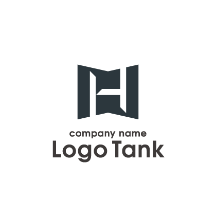 力強いカットラインの「H」をモチーフにしたロゴ