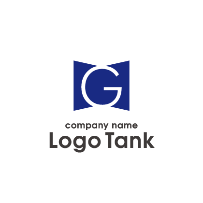 四角の中に「G」をデザインロゴ