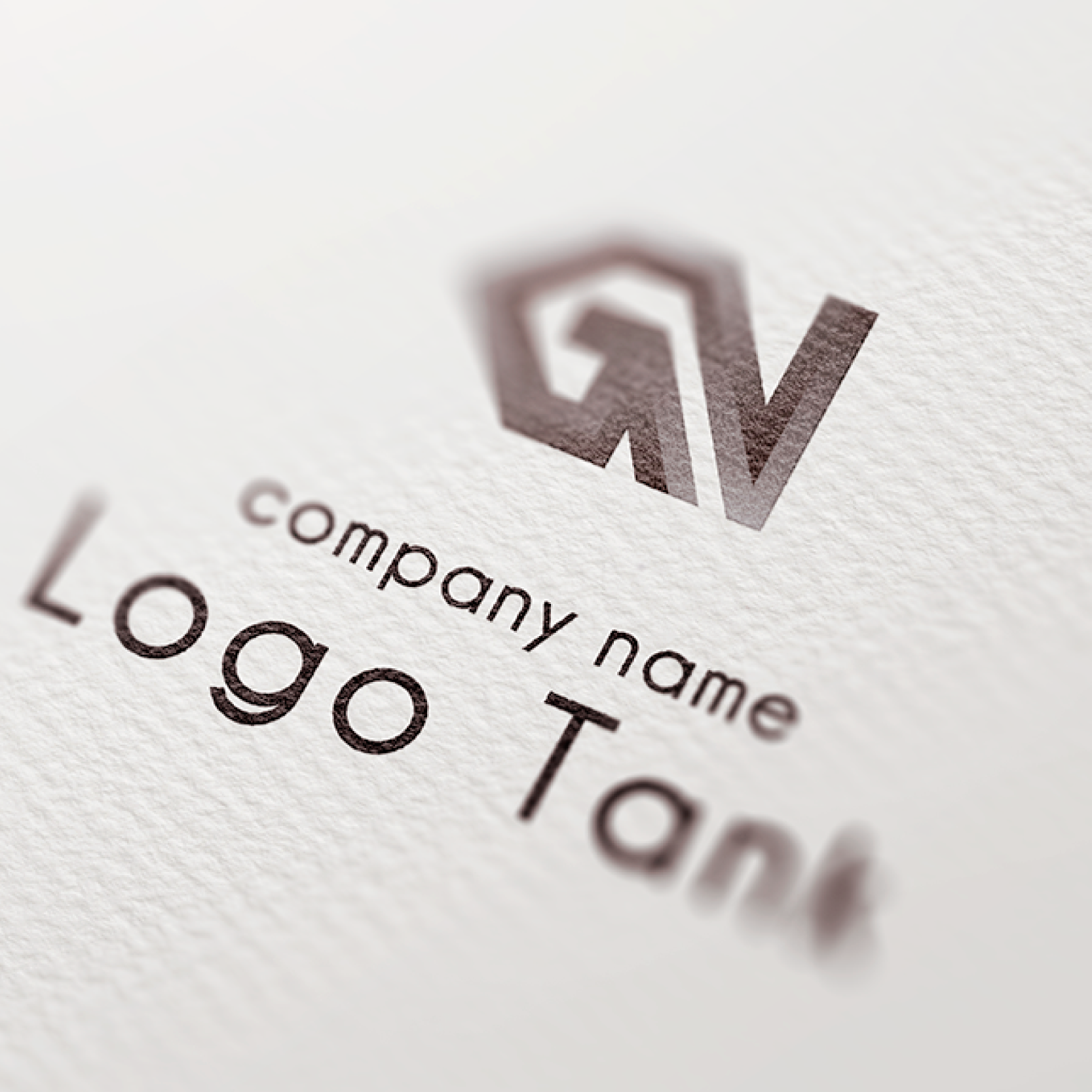 GNモチーフの立体感・光沢感のあるロゴ