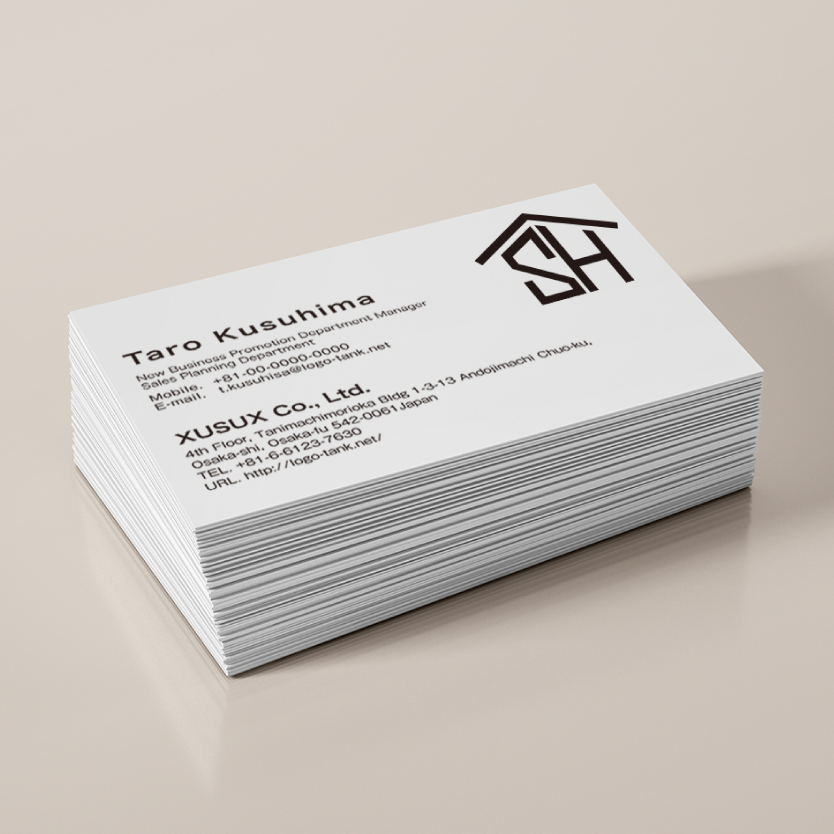 SとHのロゴ S/H/クール/シンプル/屋根/黒/スタイリッシュ/モダン/クール/建築/不動産/ショップ/美容院/サロン/ /,ロゴタンク,ロゴ,ロゴマーク,作成,制作