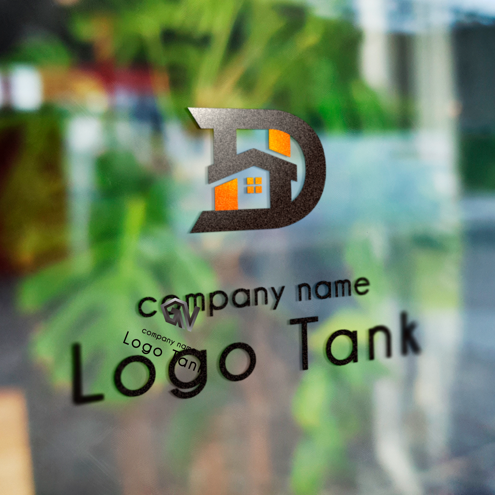 カッティングシート 作成 | DHをモチーフにした不動産系のロゴ