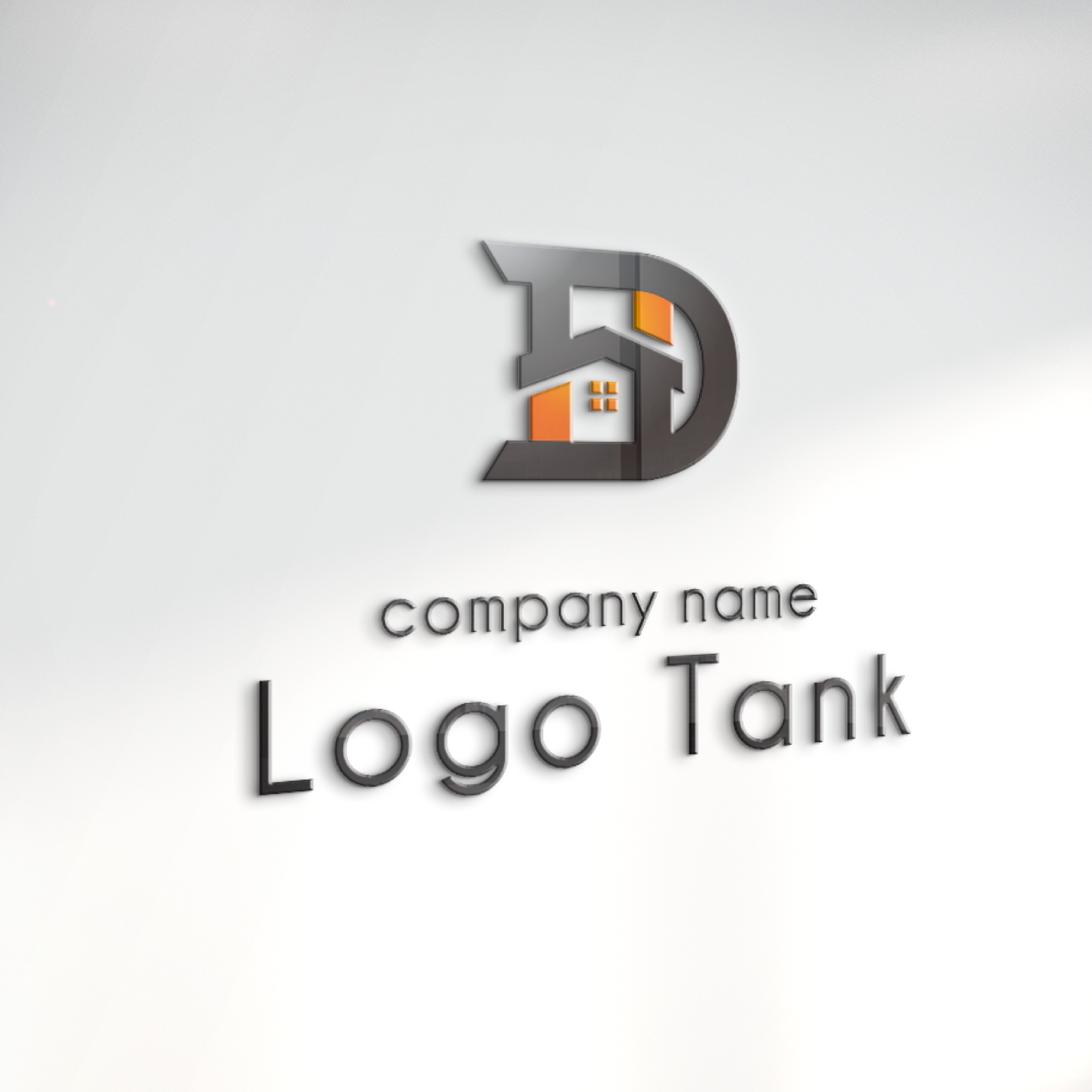 立体・カルプ看板 | DHをモチーフにした不動産系のロゴ