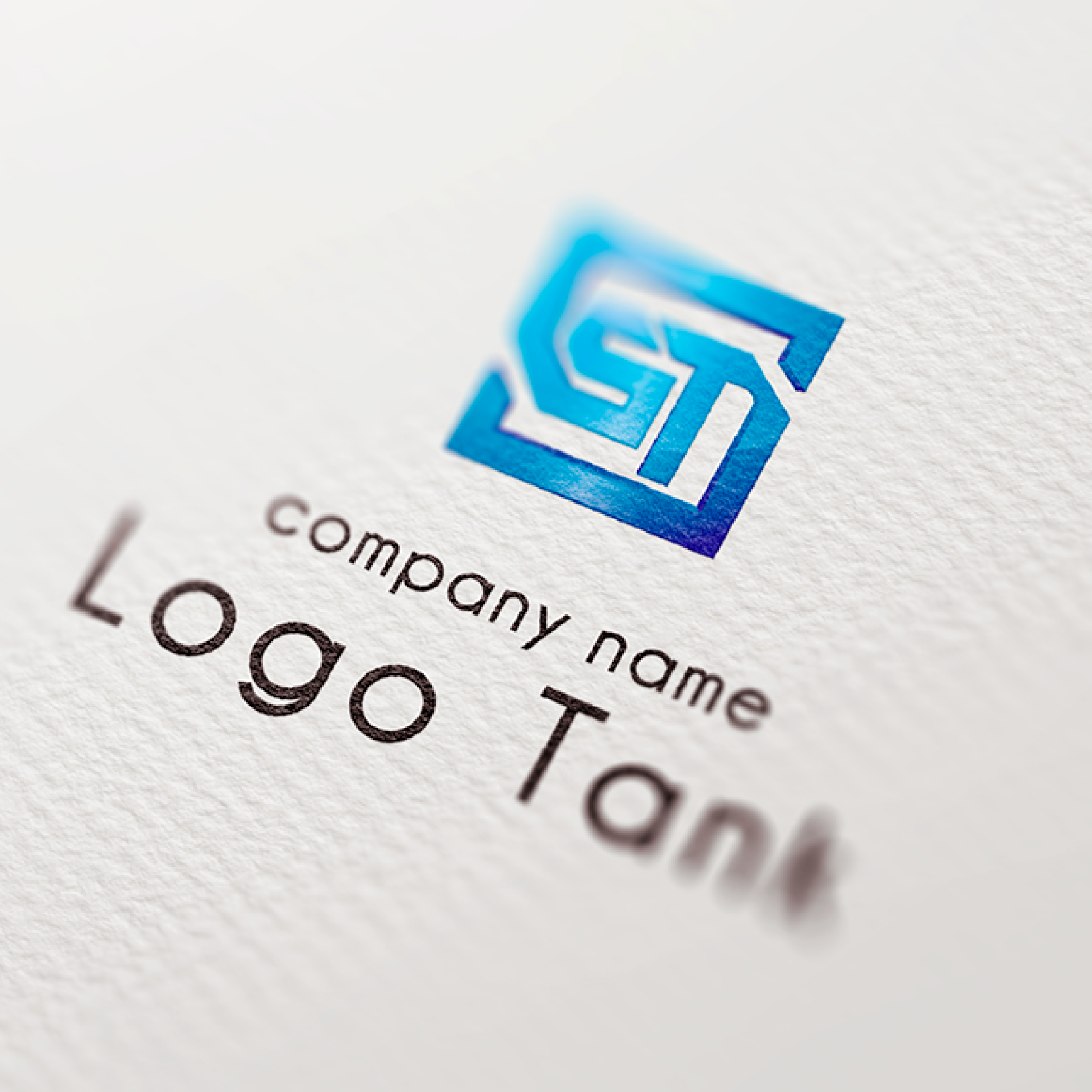 STをモチーフにした光沢感のあるロゴ