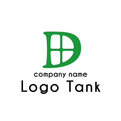 窓をイメージした「D」のロゴ