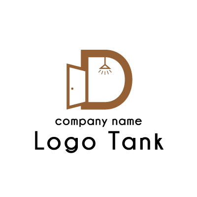 建物をイメージした「D」のロゴ