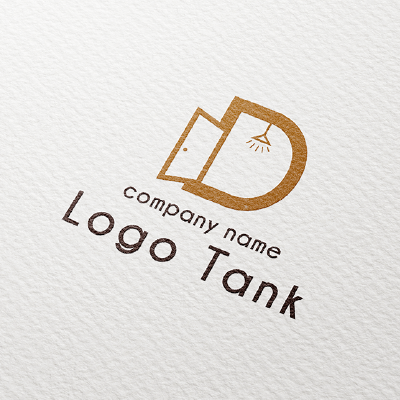 建物をイメージした「D」のロゴ