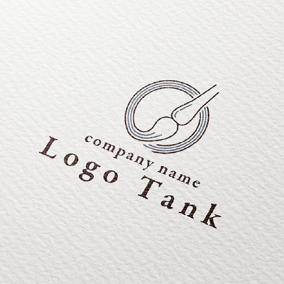 書道をイメージしたロゴ