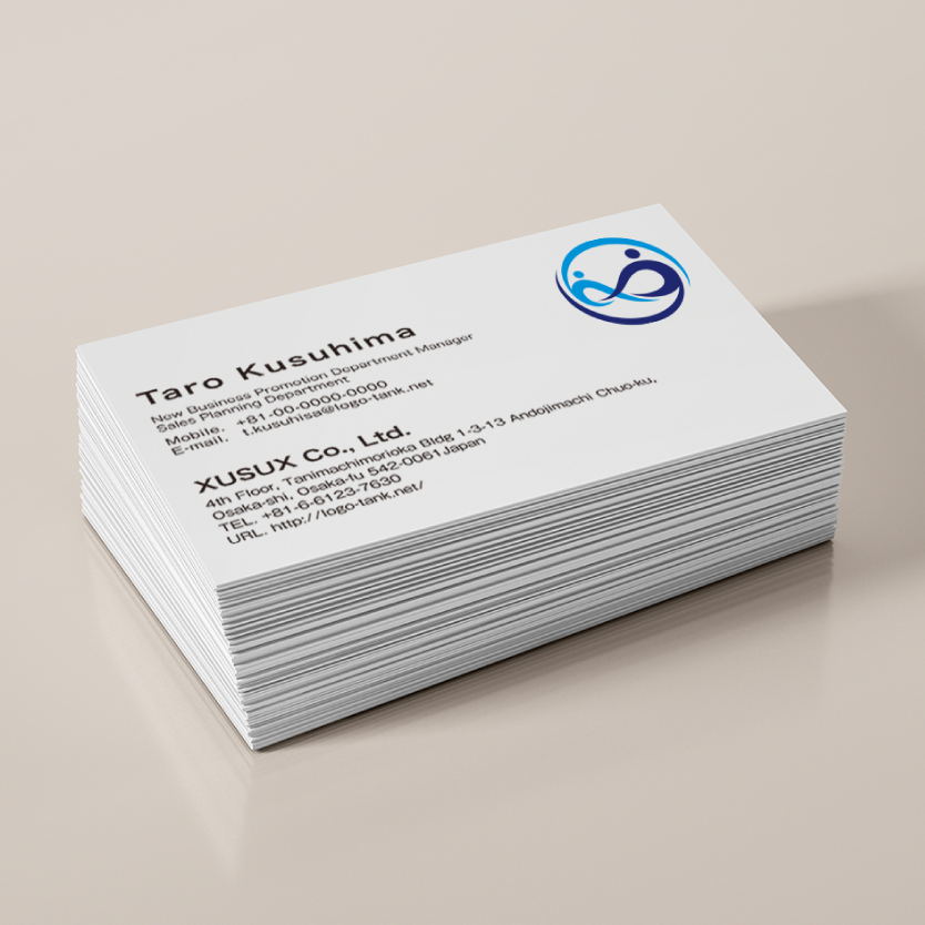 人との繋がりインフィニティロゴ 人/繋がり/団結/輪/インフィニティ/無限大/堅実/成長/信頼/青/紺/仲間/ /,ロゴタンク,ロゴ,ロゴマーク,作成,制作