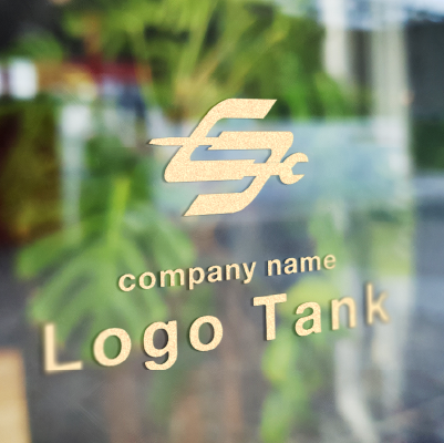 カッティングシート作成 | 工具でアルファベットのSを表したロゴ