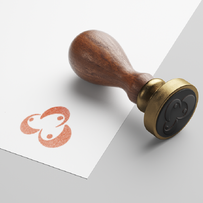 ゴム印・スタンプ作成 | 人との繋がりのロゴ