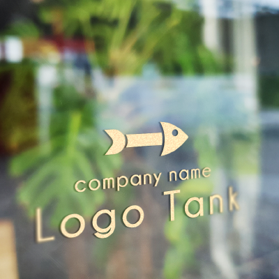 カッティングシート 作成 | 魚の骨のロゴ