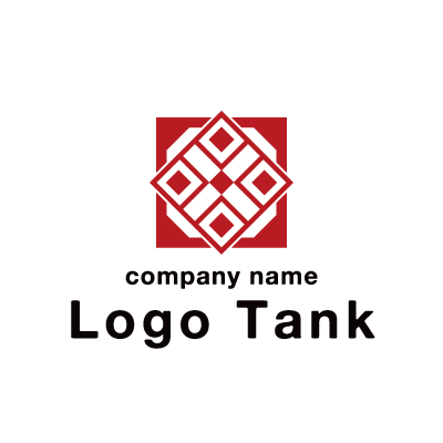 和風模様のロゴ