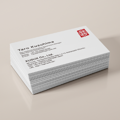 名刺・ショップカード 作成 | 和風模様のロゴ