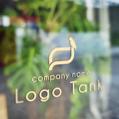 カッティングシート 作成 | 消化器と鳥のロゴ