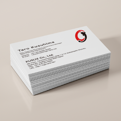 名刺・ショップカード 作成 | 和風のうなぎのロゴ