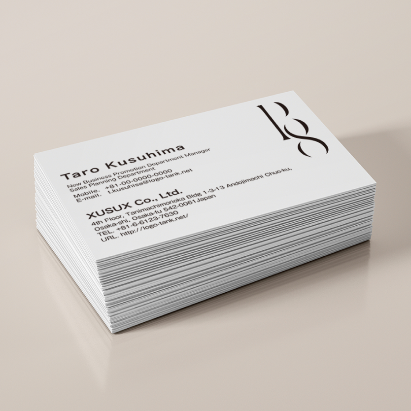 Bと8のロゴ B/8/シンプル/繊細/洗練/大人/モダン/クール/黒/単色/エレガント/美容/ショップ/工務店/ /,ロゴタンク,ロゴ,ロゴマーク,作成,制作